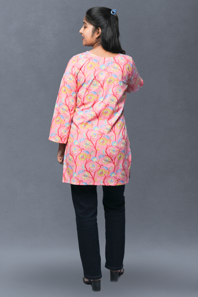 Cotton Short Kurti N Square