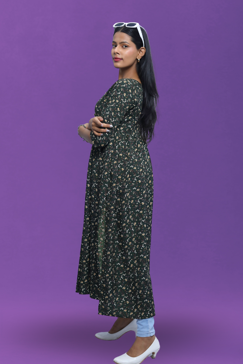 Flared Kurti N Square Fashion and Clothing