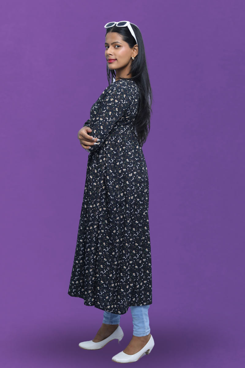 Flared Kurti N Square Fashion and Clothing