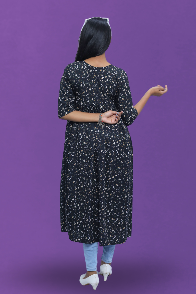 Flared Kurti N Square Fashion and Clothing
