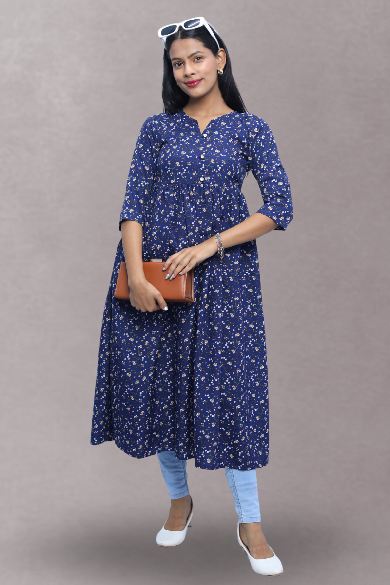Flared Kurti N Square Fashion and Clothing