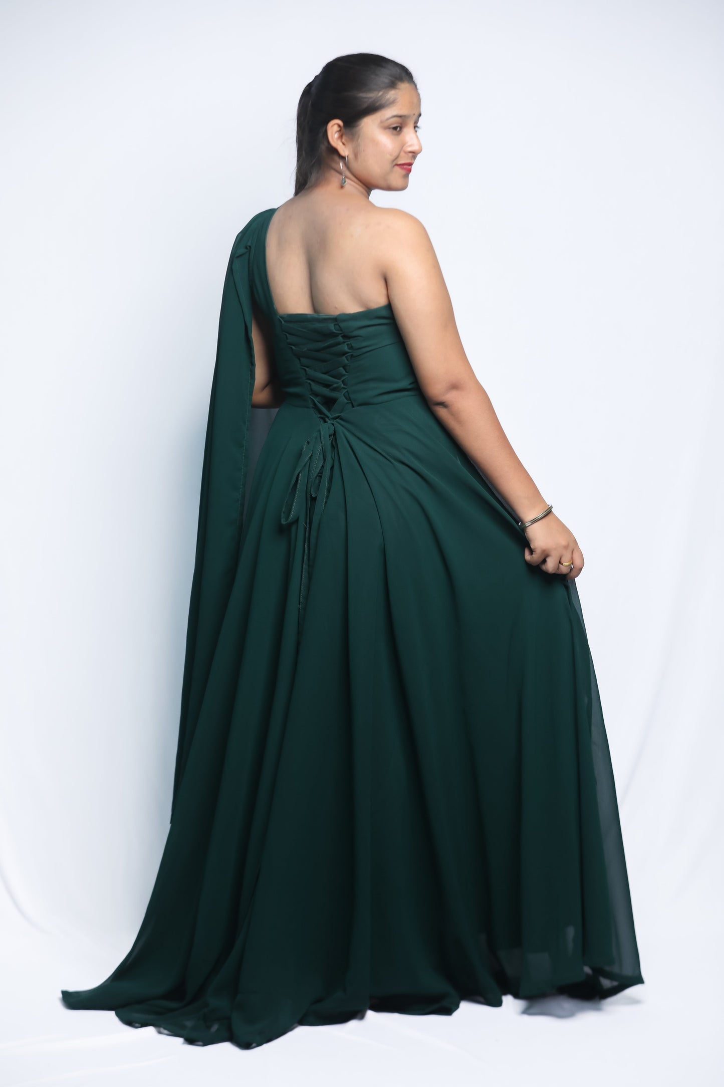 Evening Gown (Green) N Square Fashion and Clothing