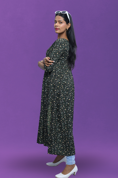 Flared Kurti N Square Fashion and Clothing