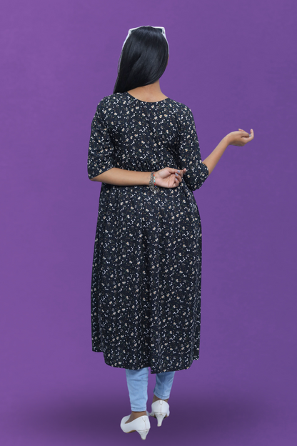 Flared Kurti N Square Fashion and Clothing