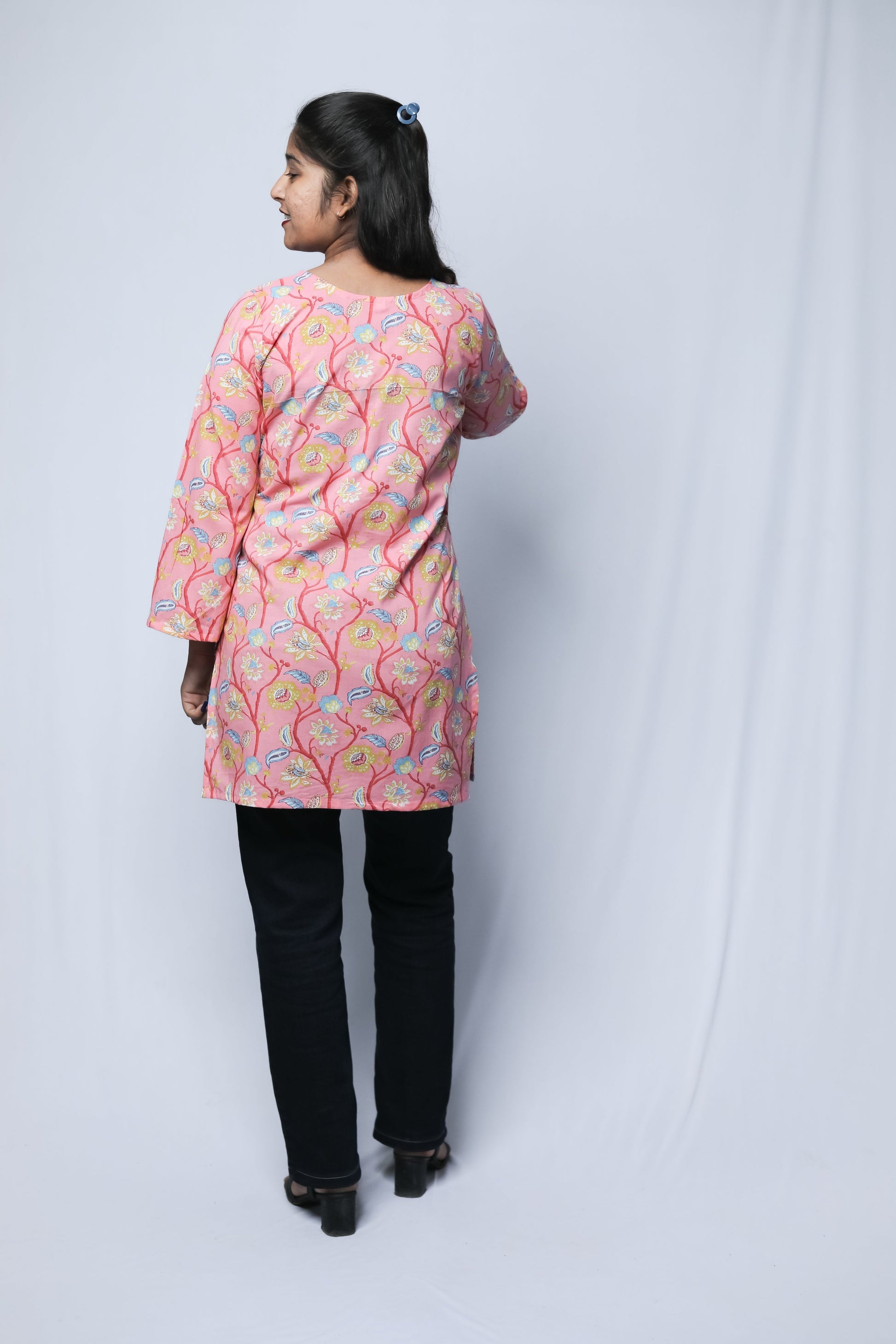 Cotton Short Kurti N Square