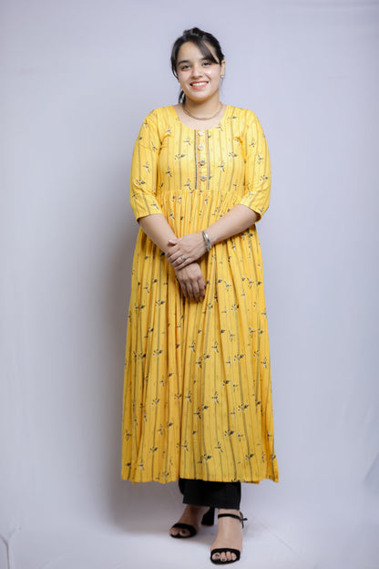 Flared Kurta N Square Fashion and Clothing