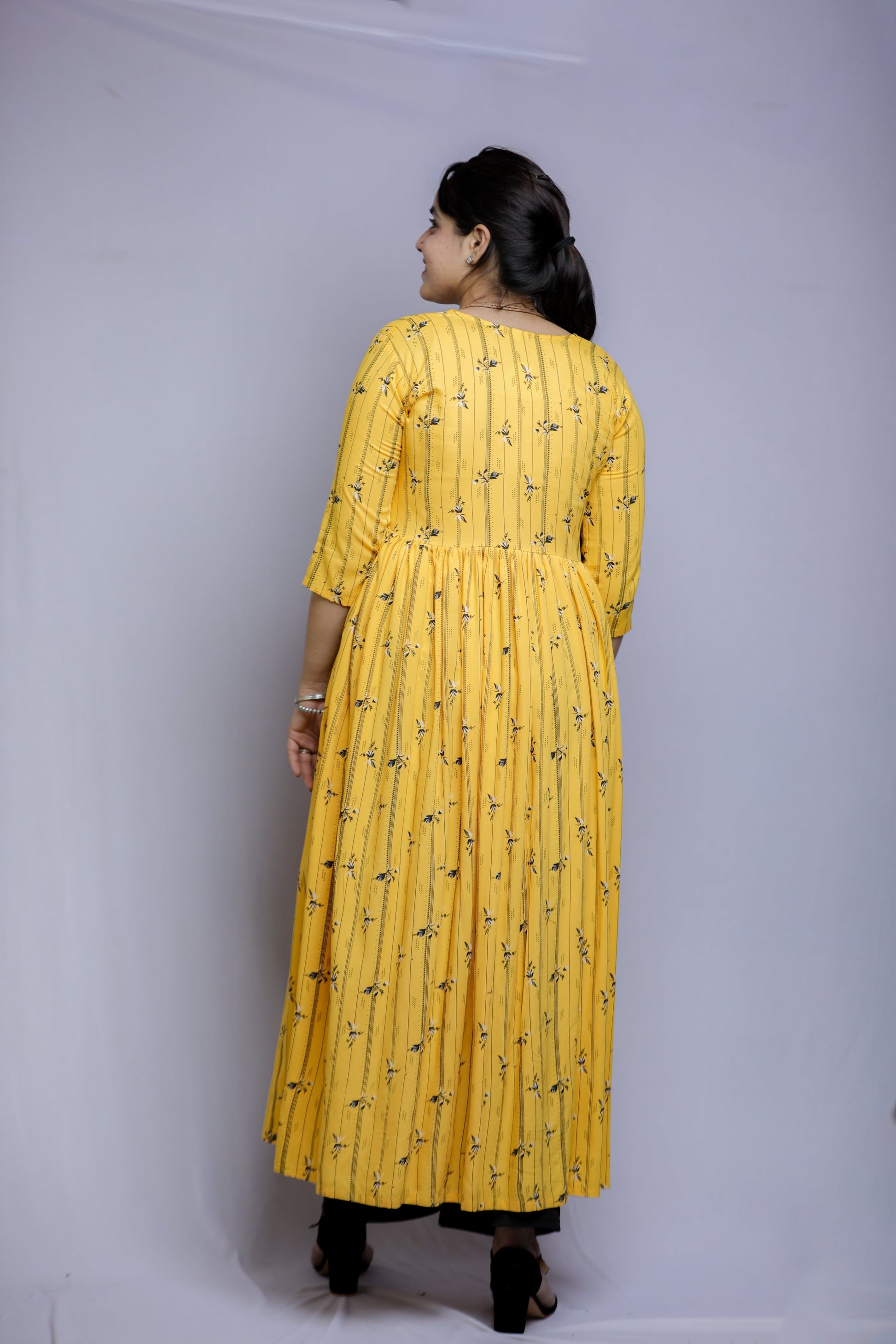 Flared Kurta N Square Fashion and Clothing