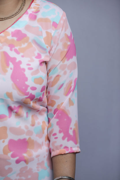Multicolor Kurti N Square Fashion and Clothing