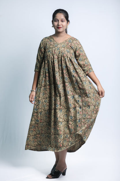 Midi Gown (Green) N Square Fashion and Clothing