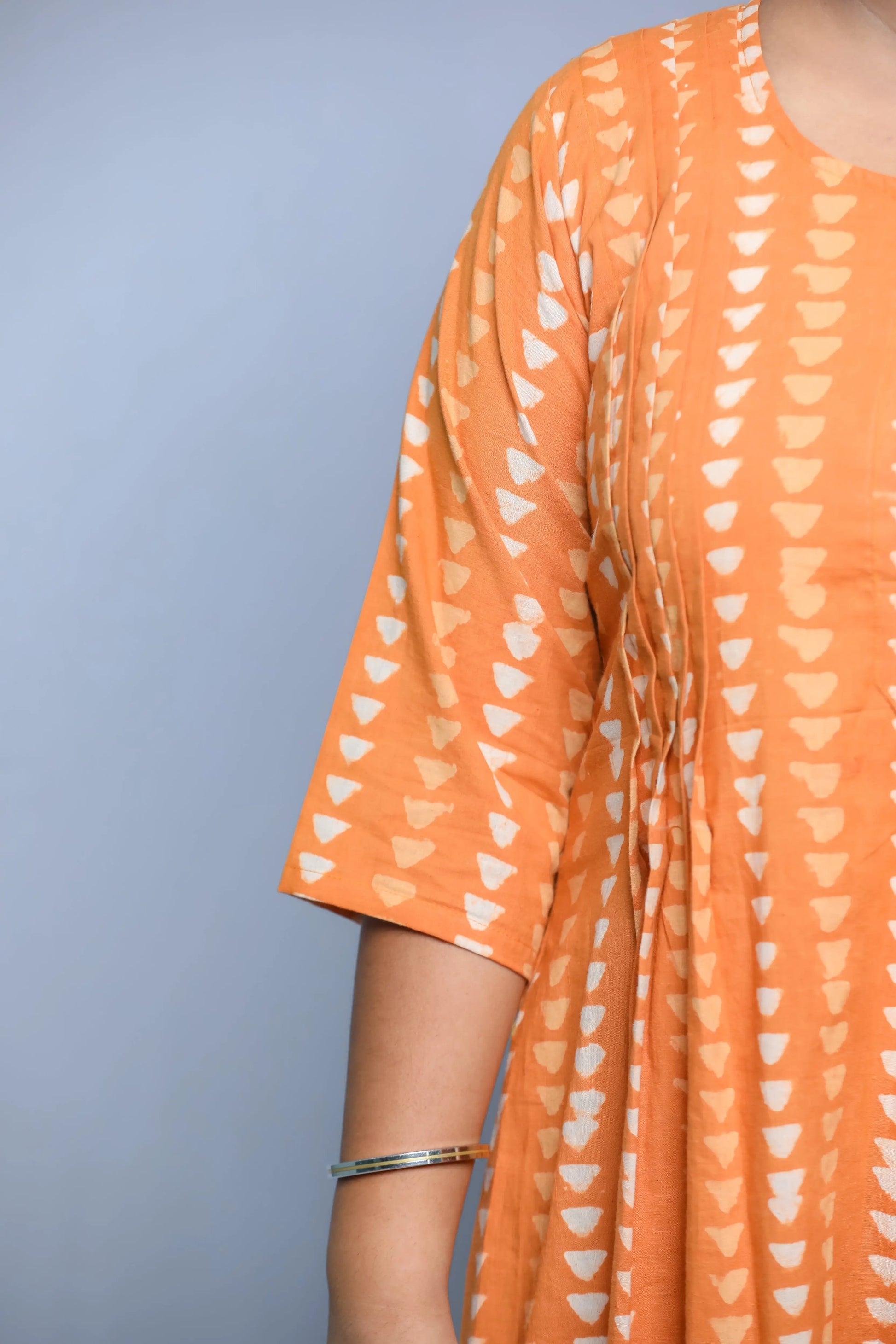 Midi Gown (Orange) N Square Fashion and Clothing