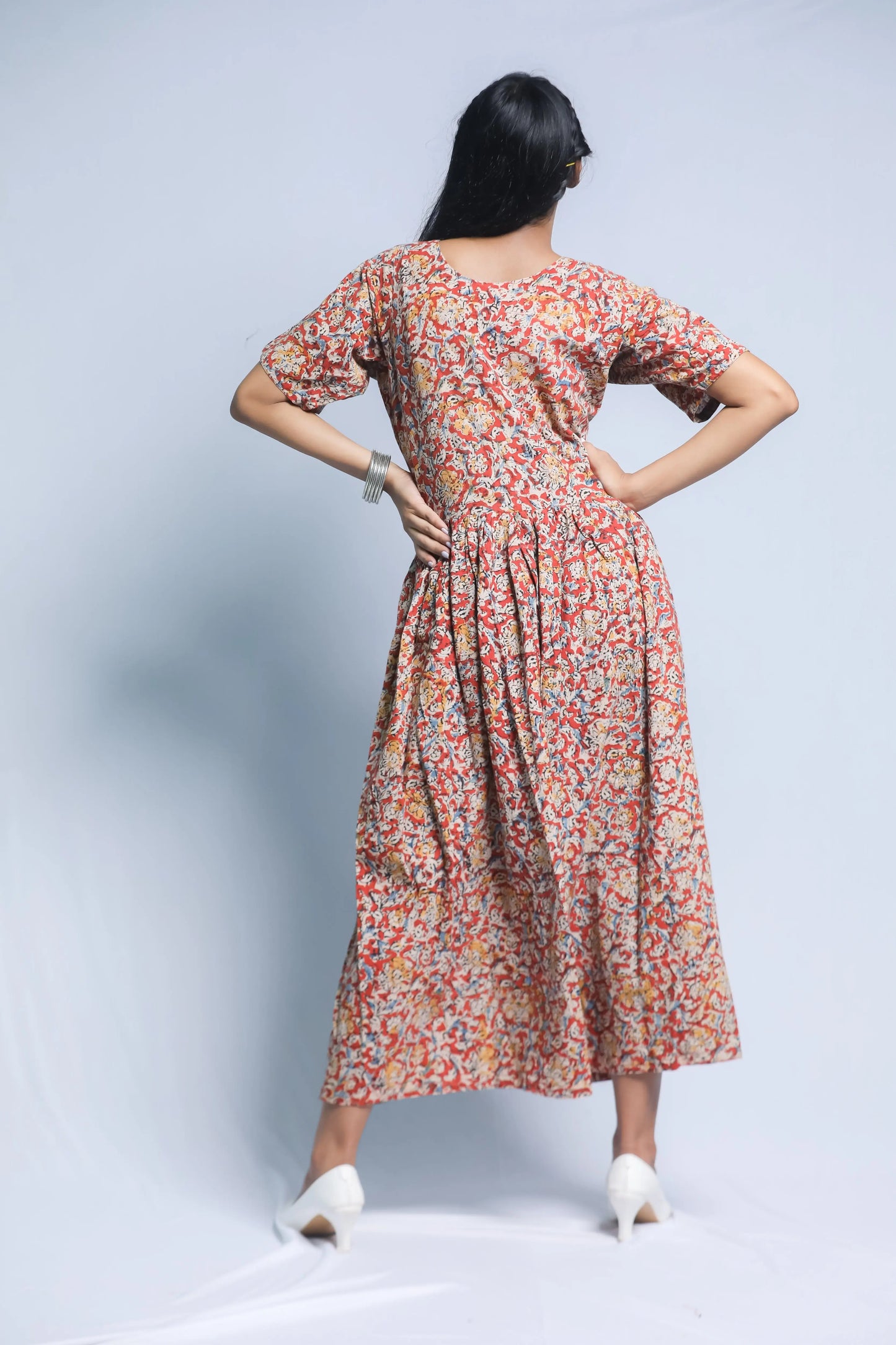 Midi Gown (Red) N Square Fashion and Clothing