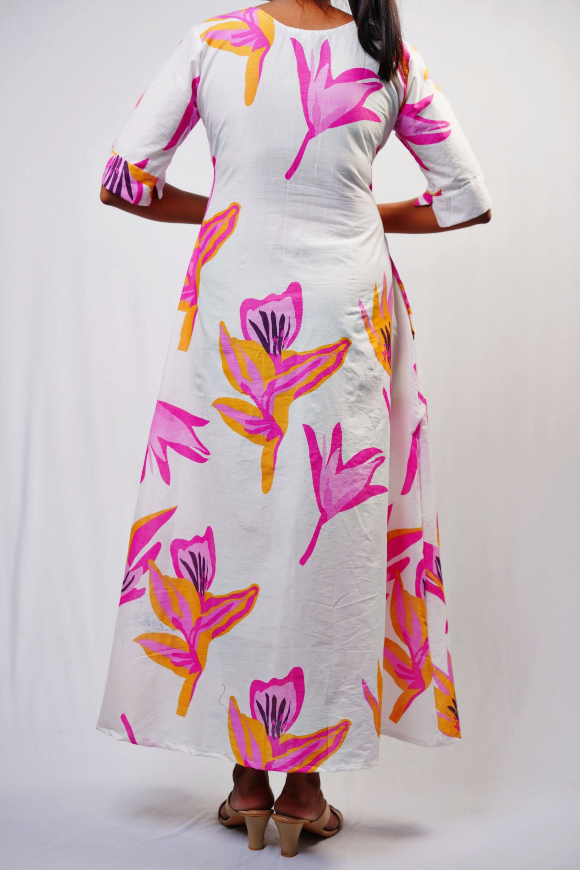 V Neck Maxi Dress N Square