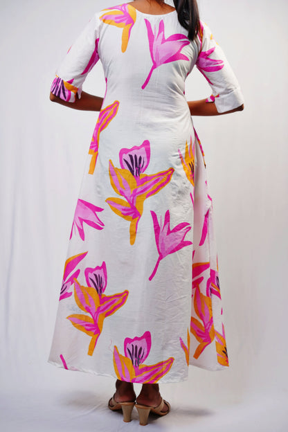 V Neck Maxi Dress N Square